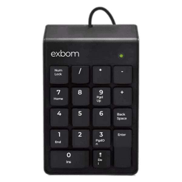 Teclado Numérico com Fio USB